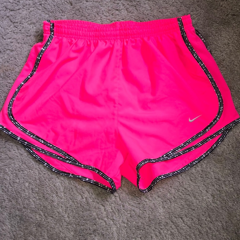 Hot pink nike running shorts size medium